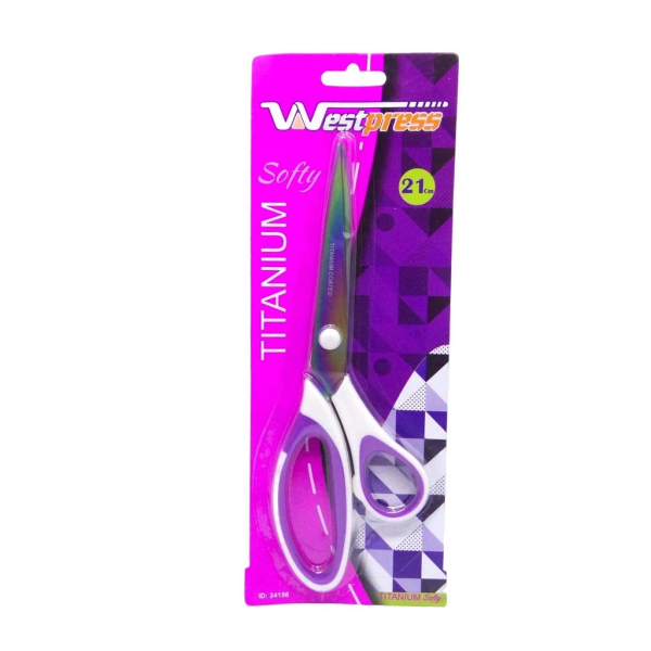 Tesoura Titanium Softy Branco - Westpress