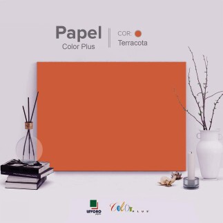 Papel Color Plus 240g A4 - Sensation (Terracota) 27 Folhas