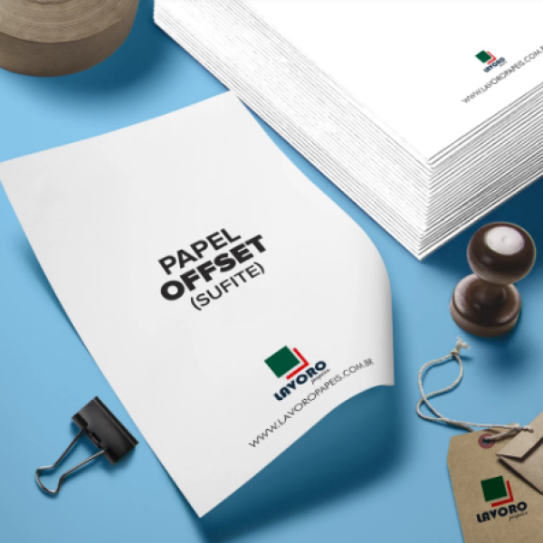 Papel Offset Sulfite 180g 21 x 42cm - 100 Folhas