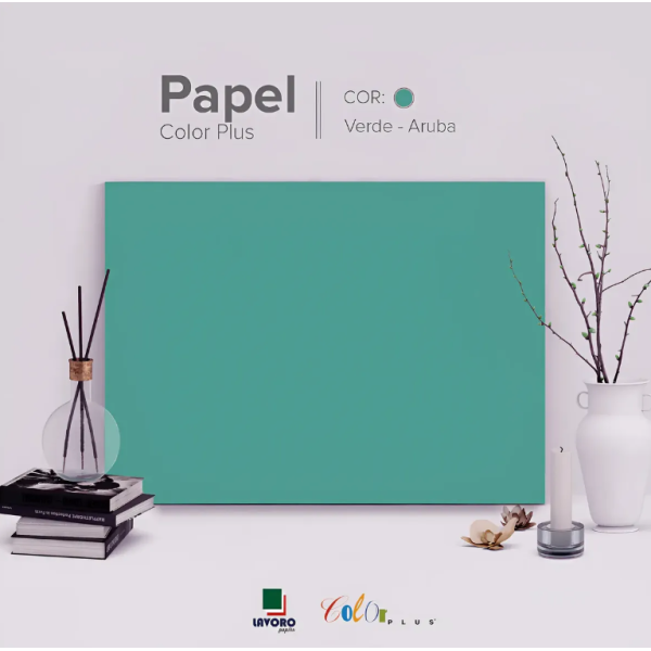 Papel Color Plus FOLHA GR�FICA 66x96 120g Kit c/10 Folhas