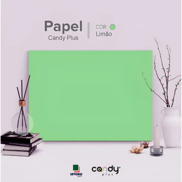 Papel Color Plus FOLHA GR�FICA 66x96 120g Kit c/10 Folhas