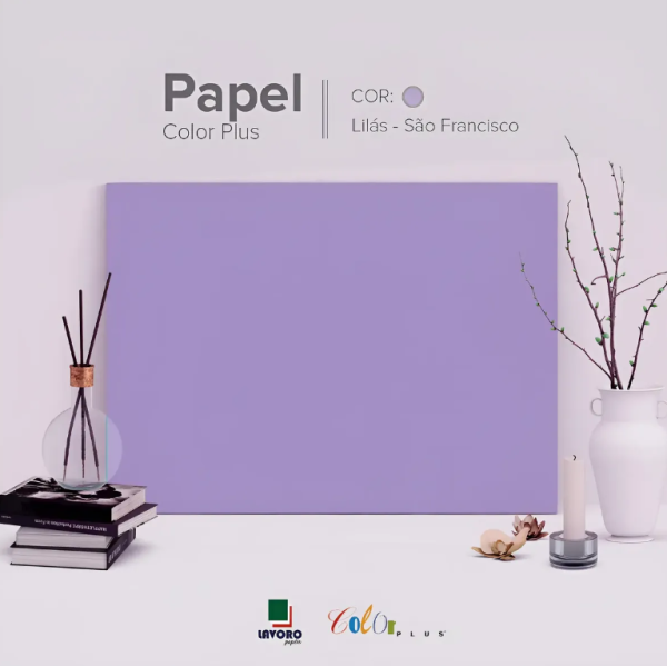 Papel Color Plus FOLHA GR�FICA 66x96 120g Kit c/10 Folhas