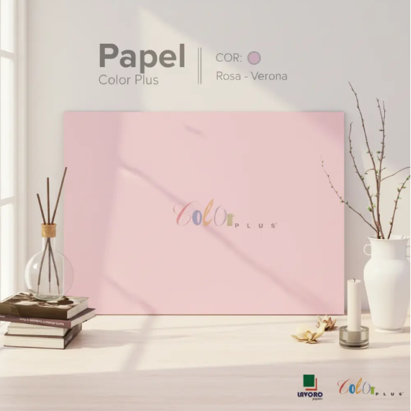 Papel Color Plus FOLHA GR�FICA 66x96 120g Kit c/10 Folhas