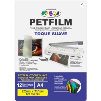 Petfilm Toque Suave 125 Micras A4 c/ 12 un