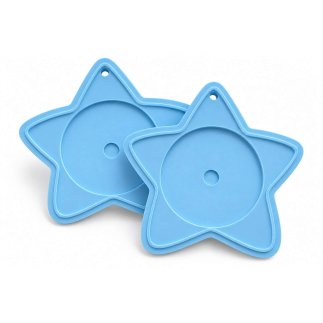 Base para Botton Estrela 59mm c/ 2 unidades Azul Beb�