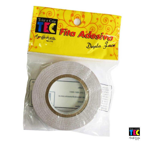 Fita Adesiva Dupla Face 12mm c/15 metros - Toke e Crie