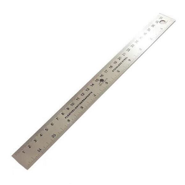 R�gua de Metal Antiderrapante 30 cm - Art & montagem