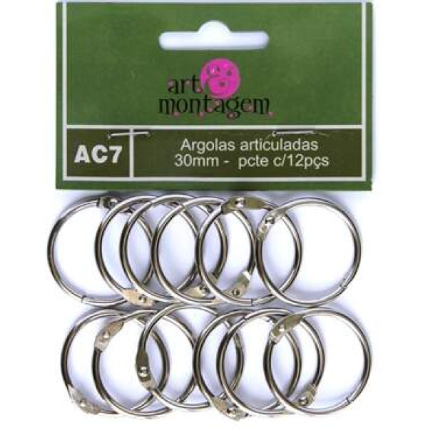 Argolas Articuladas Niqueladas - Art & Montagem