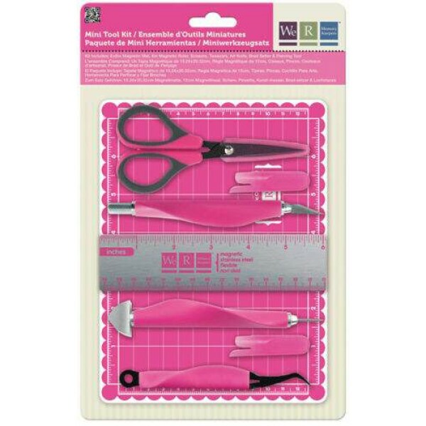 Mini Kit de Ferramentas B�sicas Rosa - We R Memory Keepers