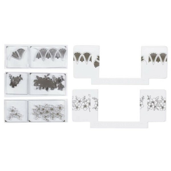 Kit 8 Carimbos Stamp Aroud The Page - Martha Stewart Crafts