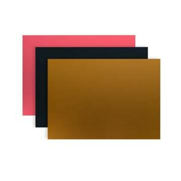 Placa Especial de Metal para Grava��o Coloridas 12.7X17.8CM - 03 UNIDADES - Coloridas