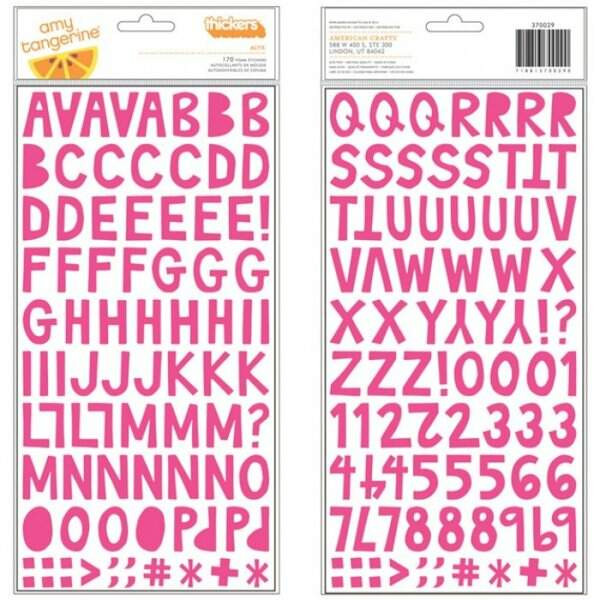 Adesivos AMY TANGERINE ALYX FOICK THICKERS American Crafts - Letras
