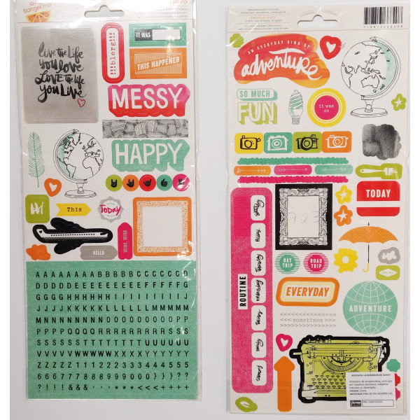 Adesivos Amy Tangerine Remarks Thickers American Crafts - Plus One Stickers