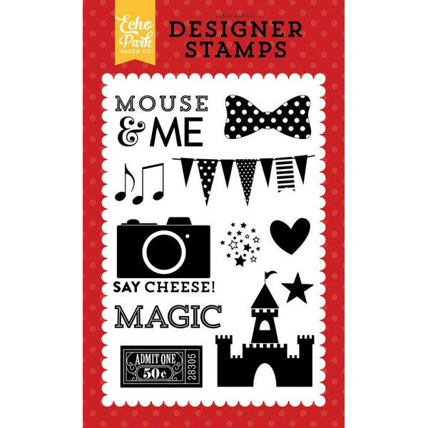 Carimbo de Silicone Echo Park Company - Mouse and Me
