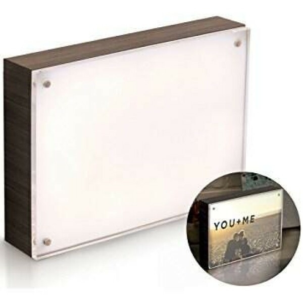 Porta Retrato Luminoso PhotoLights We R Memory Keepers EBONY WOOD FRAME - 5x7