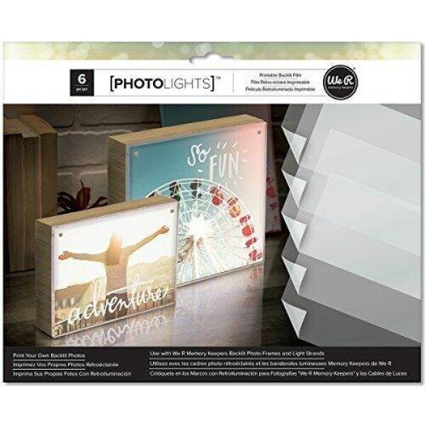 Papel Film para Porta Retrato Luminoso Photo Lights Retroiluminado - We R Memory Keepers