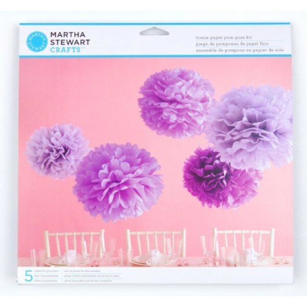 Bola de Papel de Seda Martha Stewart Crafts - Roxo