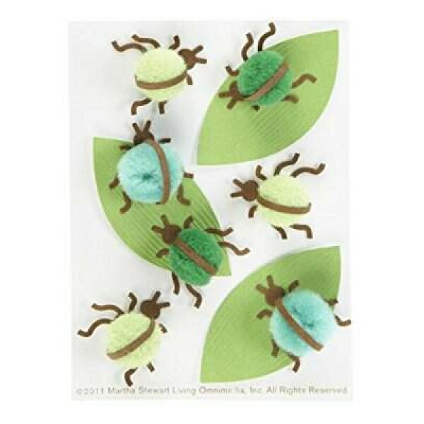 Adesivo Insetos Pompom - Martha Stewart Crafts