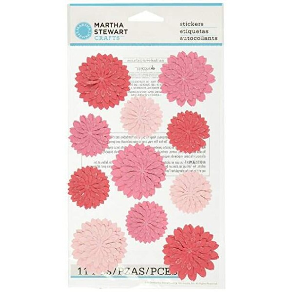 Adesivos Red e Pink Dahlia - Martha Stewart