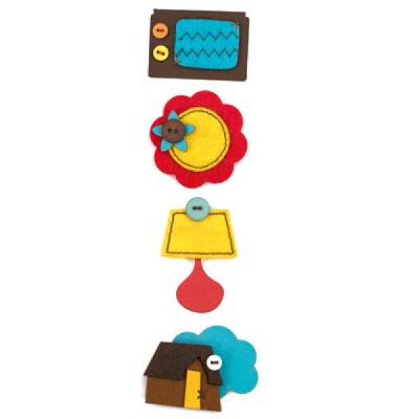Adesivo em Feltro Details Abode Nook - American Crafts