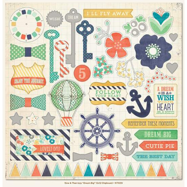 Adesivos Dream Big My Minds Eye Paper - 12 x 12 adesivos