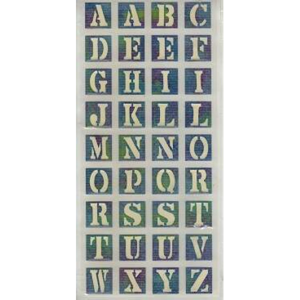 Adesivos Letras do Quadrado Azul - Mara Johnson