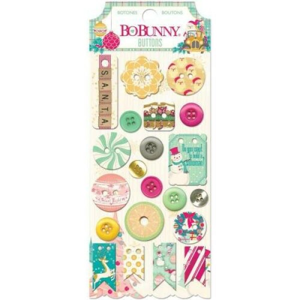 Bot�es Bo Bunny Buttons - 21 Bot�es