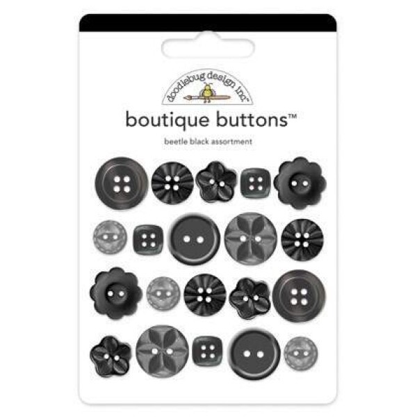 Bot�es Beetle Black - Doodlebug Design