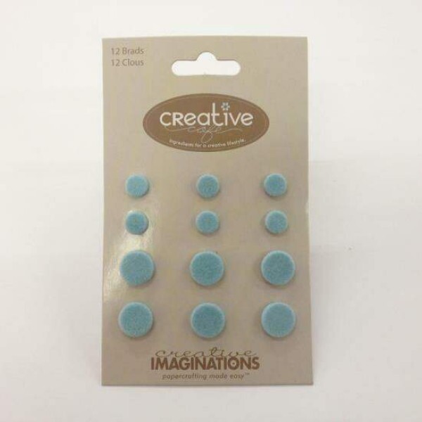 Bailarinas Velvet Brads Blue - Creative Imaginations