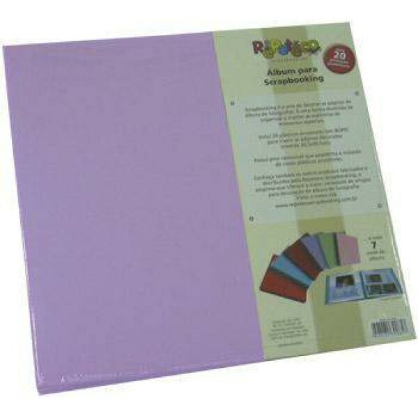 �lbum para Fotos Liso Lil�s Amsterdan 30,5 X 30,5cm