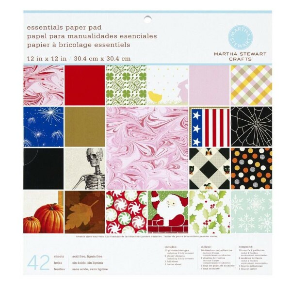 Kit de Pap�is Datas Comemorativas c/ 42 unidades 30,5x30,5 - Martha Stewart