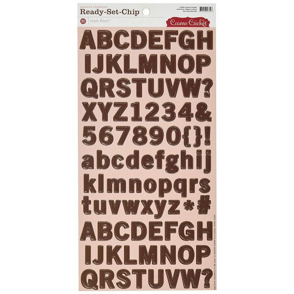 Adesivos - Cosmo Cricket Iron Port Ready Set Chipboard -