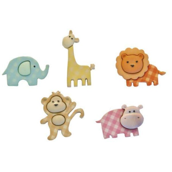 Bot�es p/Apliques Beb� Safari - Toke e Crie
