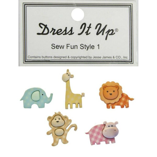 Bot�es p/Apliques Beb� Safari - Toke e Crie