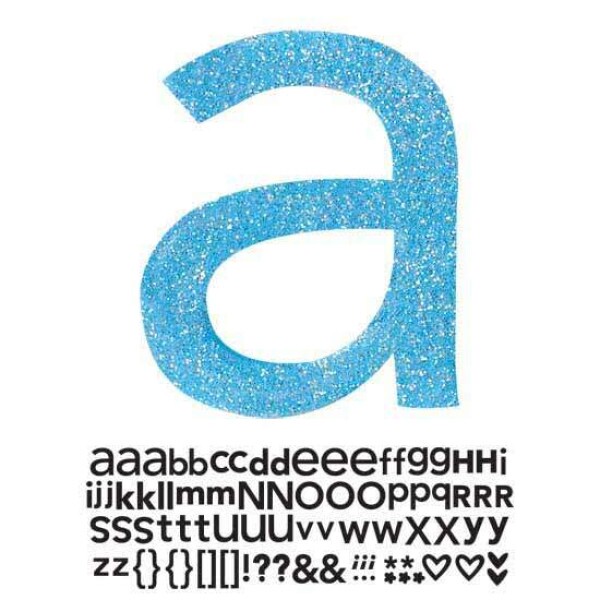Alfabeto Adesivo c/ Glitter - Doodlebug Designs - Blue pool