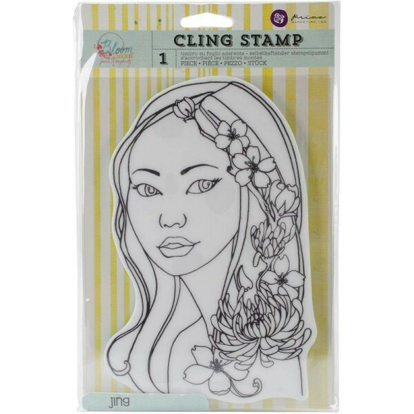 Carimbo - CLING STAMP - JING BLOOM - Prima Marketing