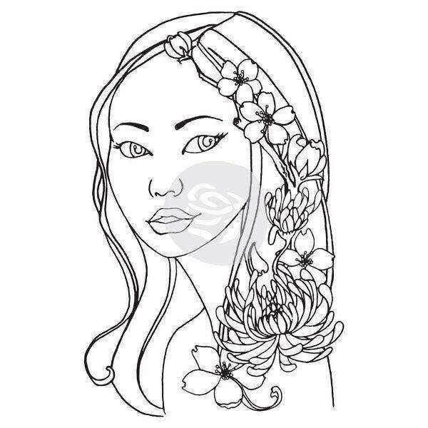 Carimbo - CLING STAMP - JING BLOOM - Prima Marketing
