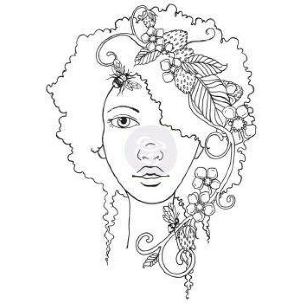 Carimbo - CLING STAMP - SUMMER BLOOM - Prima Marketing