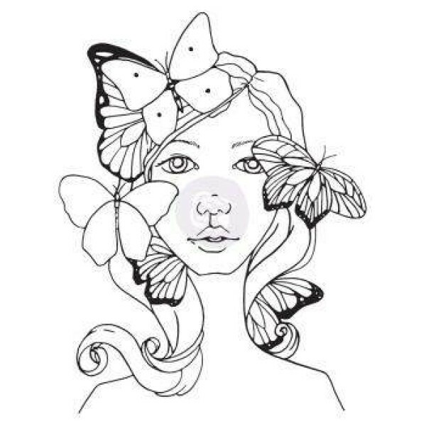 Carimbo - CLING STAMP - SHARON BLOOM - Prima Marketing