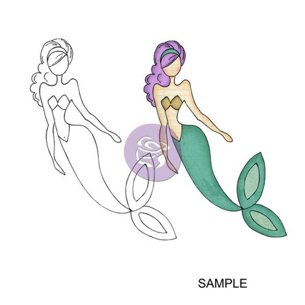 Carimbo -Cling Stamp Sea Sallie Mermaid- Prima Marketing