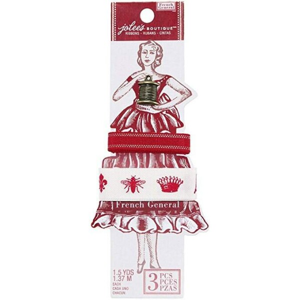 Fita - Scallop/Stripe Ribbons - Metallic And Icons