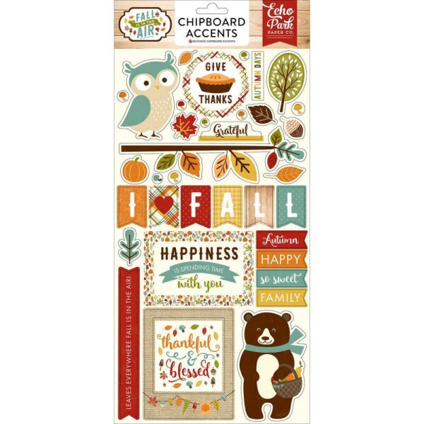 Adesivos - Chipboard 6X13 - Fall is in the Air