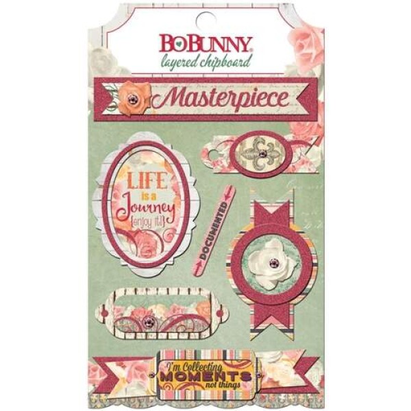 Acess�rios Chipboard - Aryia?s Garden - BoBunny