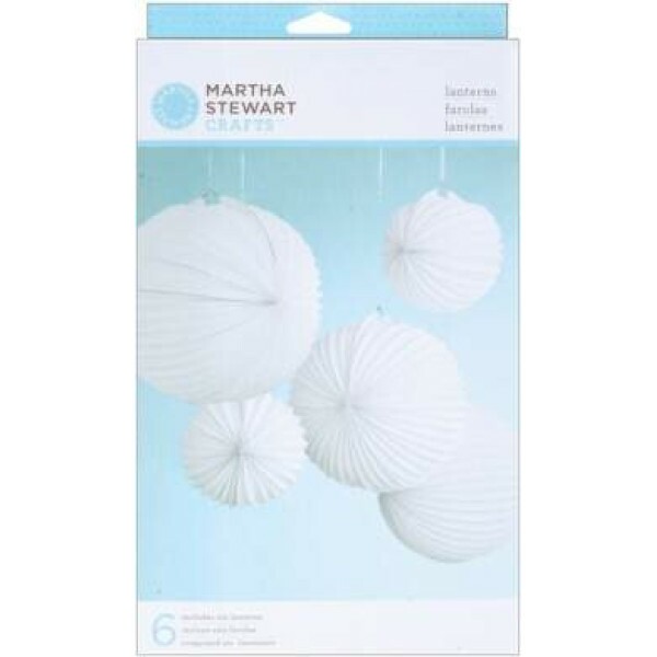 Lanternas de papel - Doily Lace White Accordian - Martha Stewart