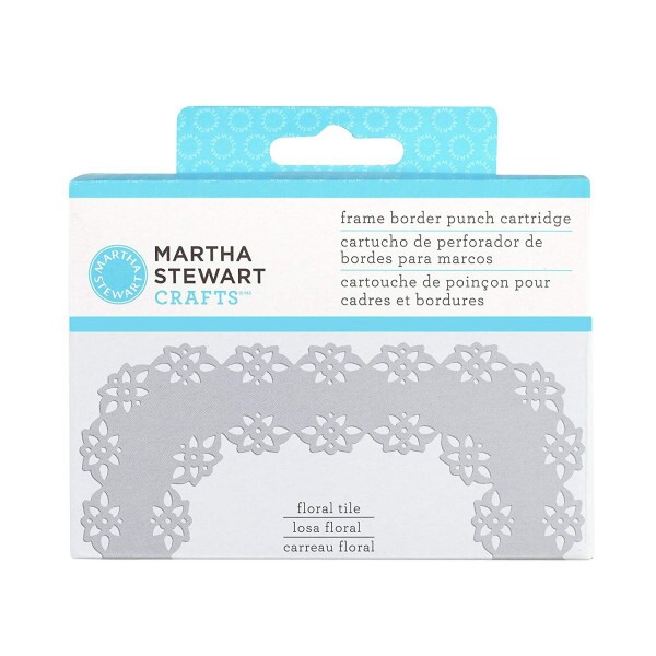 Furador - Frame Border Punch Cartridge - Floral Tile - Martha Stewart