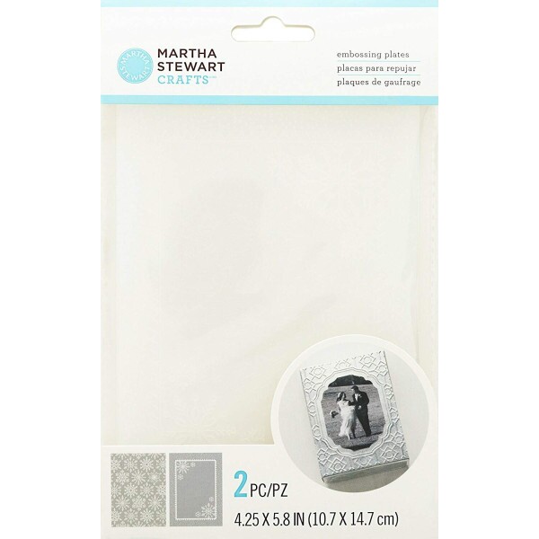 Placa de Emboss - Floco de Gelo + Moldura de Gelo - Martha Stewart