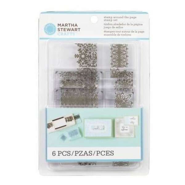 Kit 6 Carimbos - Stamp Aroud The Page - Ornate Borders - Martha Stewart