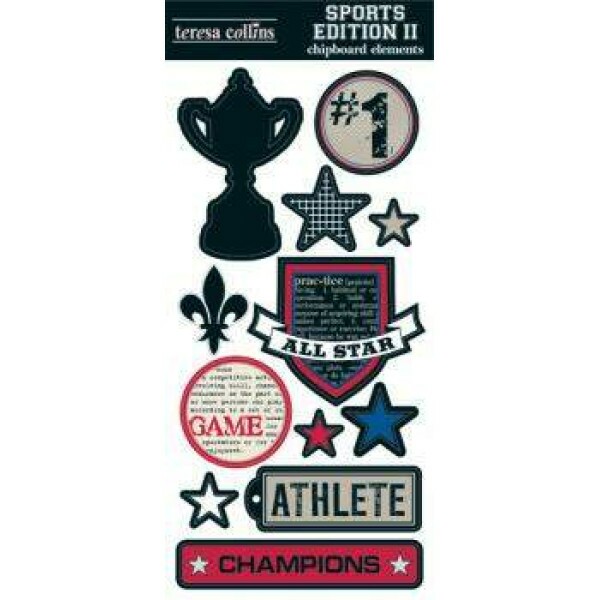 Acess�rios p/ Chipboard - Sports Edition II - Teresa Collins