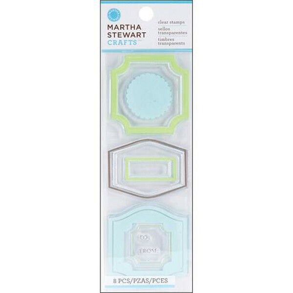 Carimbos - CLEAR STAMPS HALF LABELS - Martha Stewart