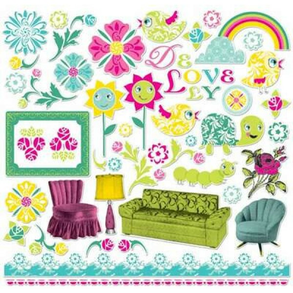 Kit Chipboard - Delovely 12 - Cosmo Cricket